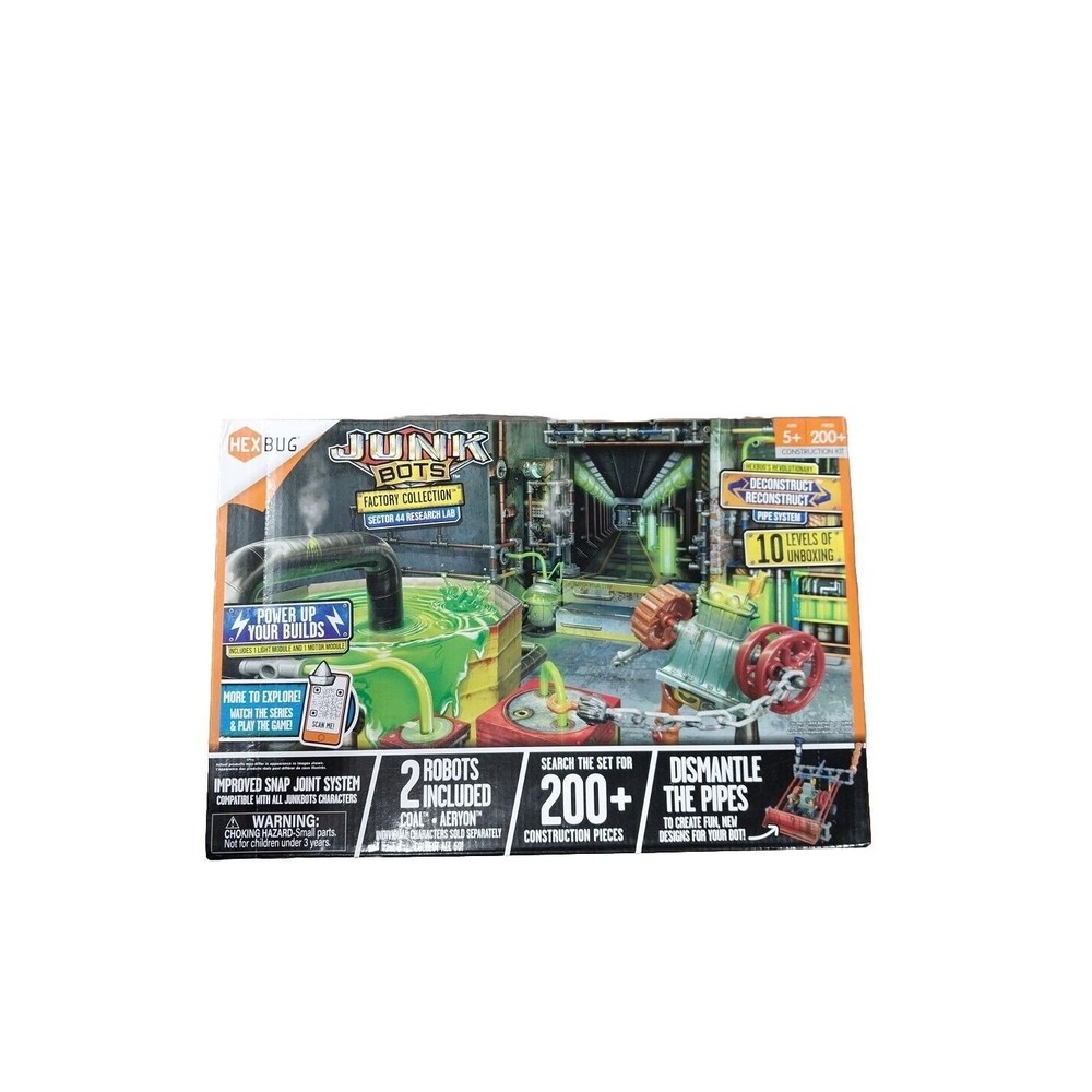 HEXBUG JUNKBOTS -NEW  Small Factory Collection  Habitat - Sector 44 Research Lab